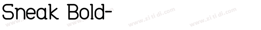 Sneak Bold字体转换